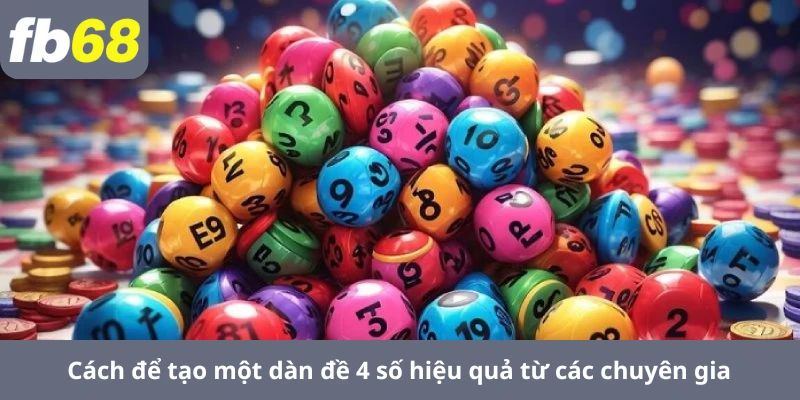Cách để tạo một dàn đề 4 số hiệu quả từ các chuyên gia