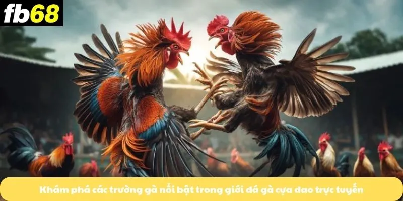 Khám phá các trường gà nổi bật trong giới đá gà cựa dao trực tuyến
